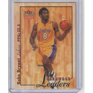 Kobe Bryant 2000-01 Fleer Tradition Glossy Hardwood Leaders #9-15 HL HOF Lakers